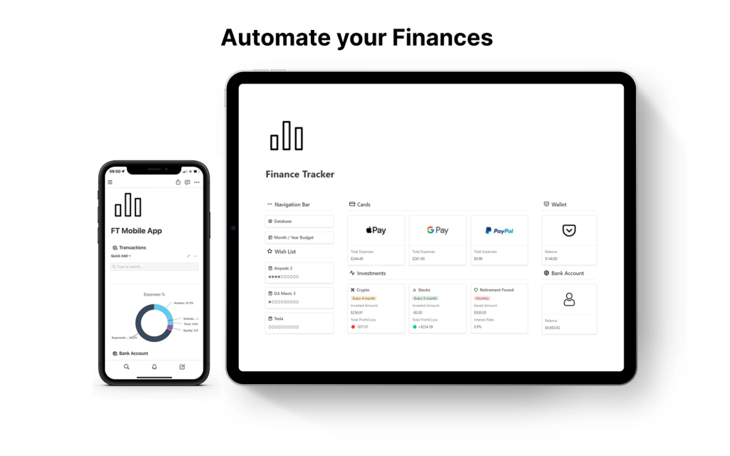 Dave's Automated Finance Tracker to track all your personal and professional expenses